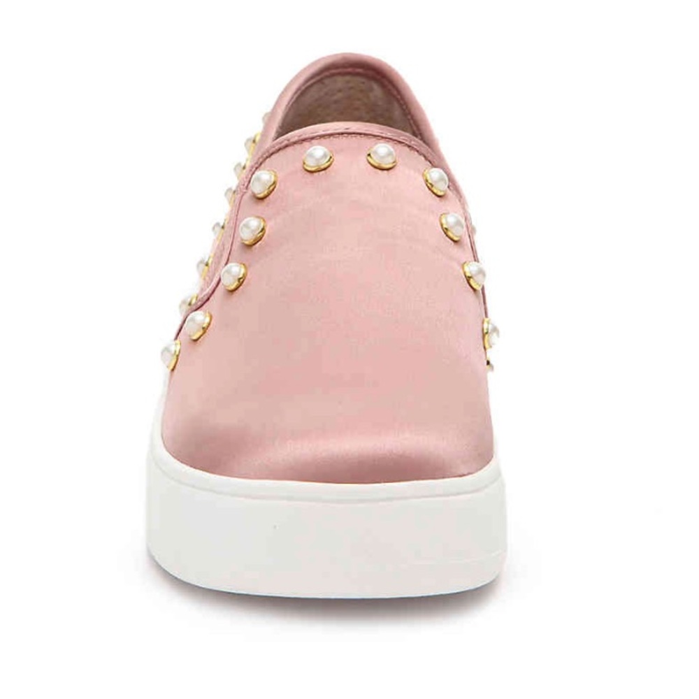 Steve Madden Pink & Pearls Slip On Sneaker - Picture 2 of 6